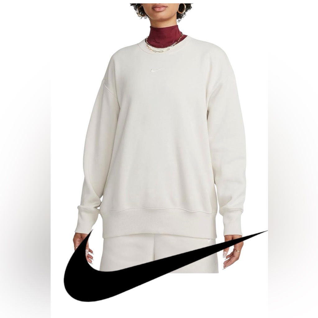 Nike Women’s Phoenix Fleece Sweatshirt Excellent Large Soft Fuzzy Sherpa